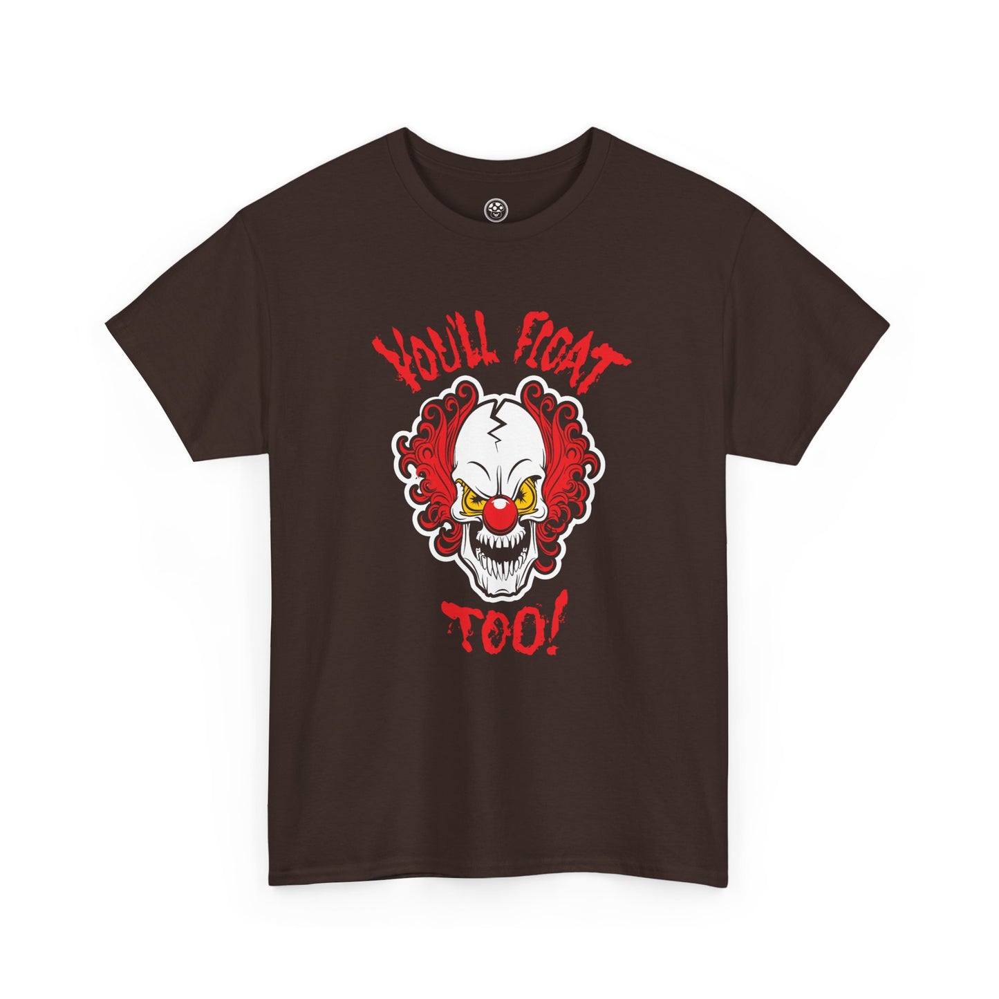 Haunted Clown Tee – Creepy Face Horror Graphic Shirt