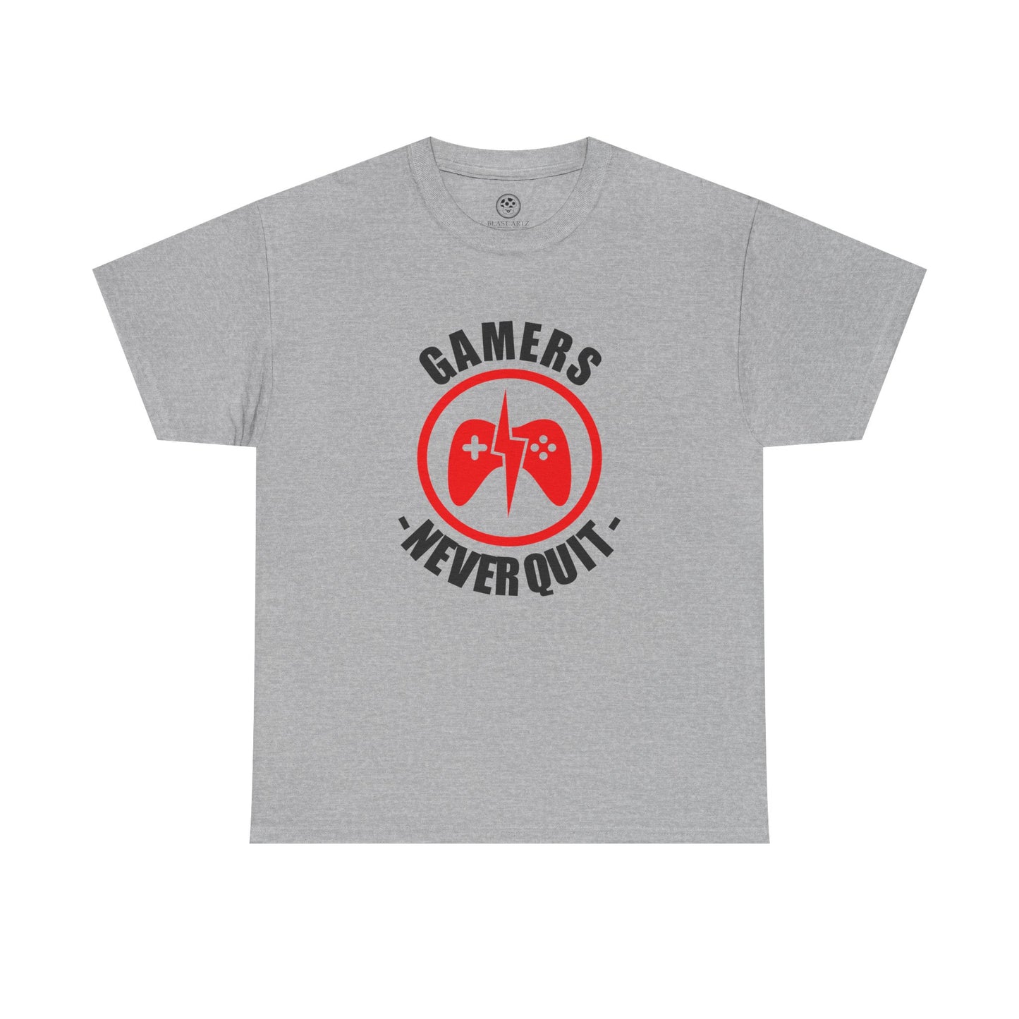 Gamers Never Quit Tee – Motivational Gamer Shirt