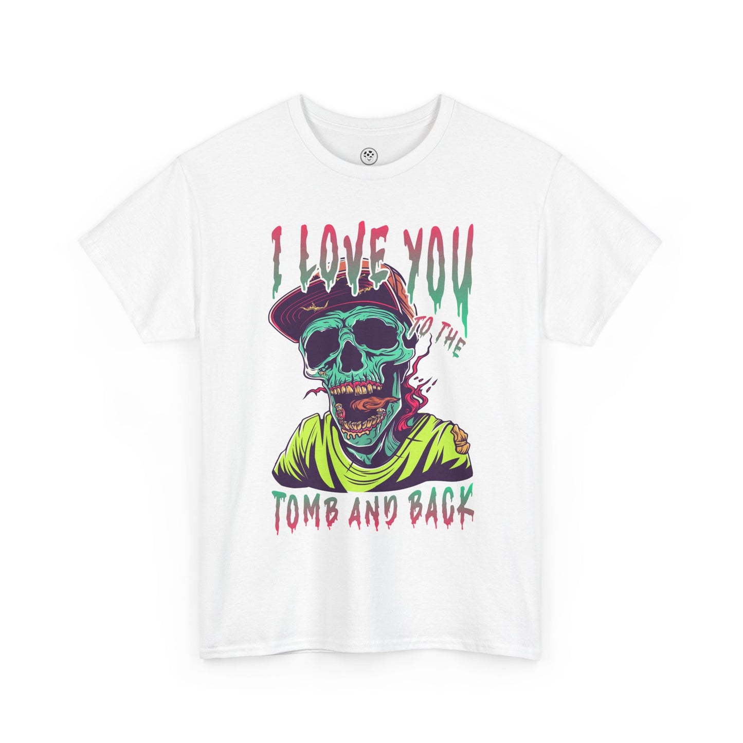 Love You to the Tomb and Back Zombie Tee – Colorful Undead Horror T-Shirt