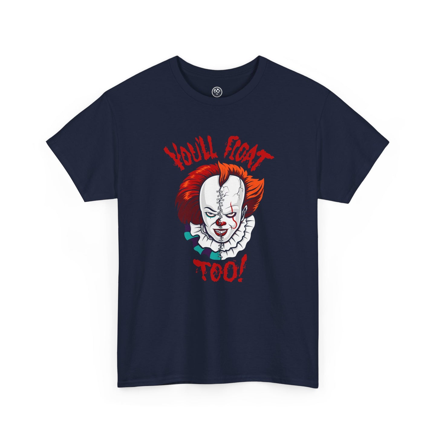 Evil Clown Face Tee – Dark Circus Horror Graphic Shirt