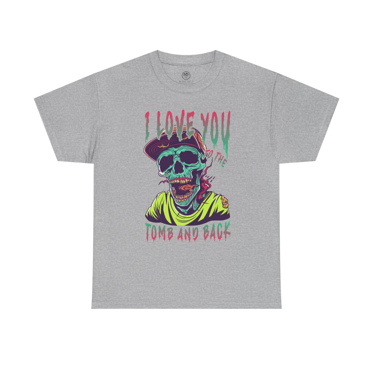 Love You to the Tomb and Back Zombie Tee – Colorful Undead Horror T-Shirt