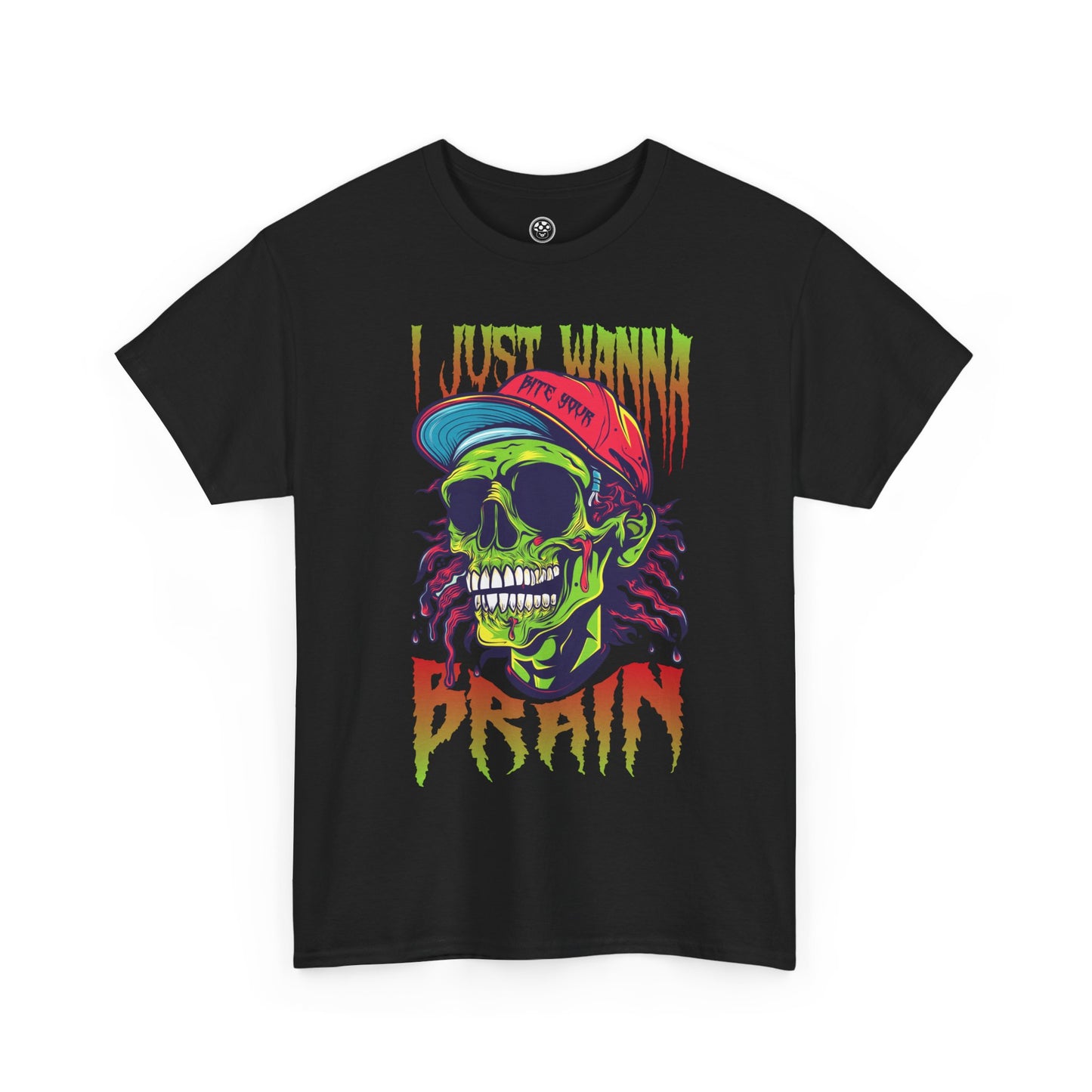 Bite of Brains Zombie Tee – Scary Horror Halloween Shirt