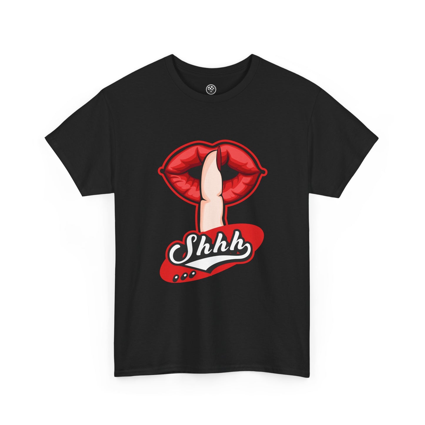 Bold Lips Tee – Silence Statement Graphic Shirt