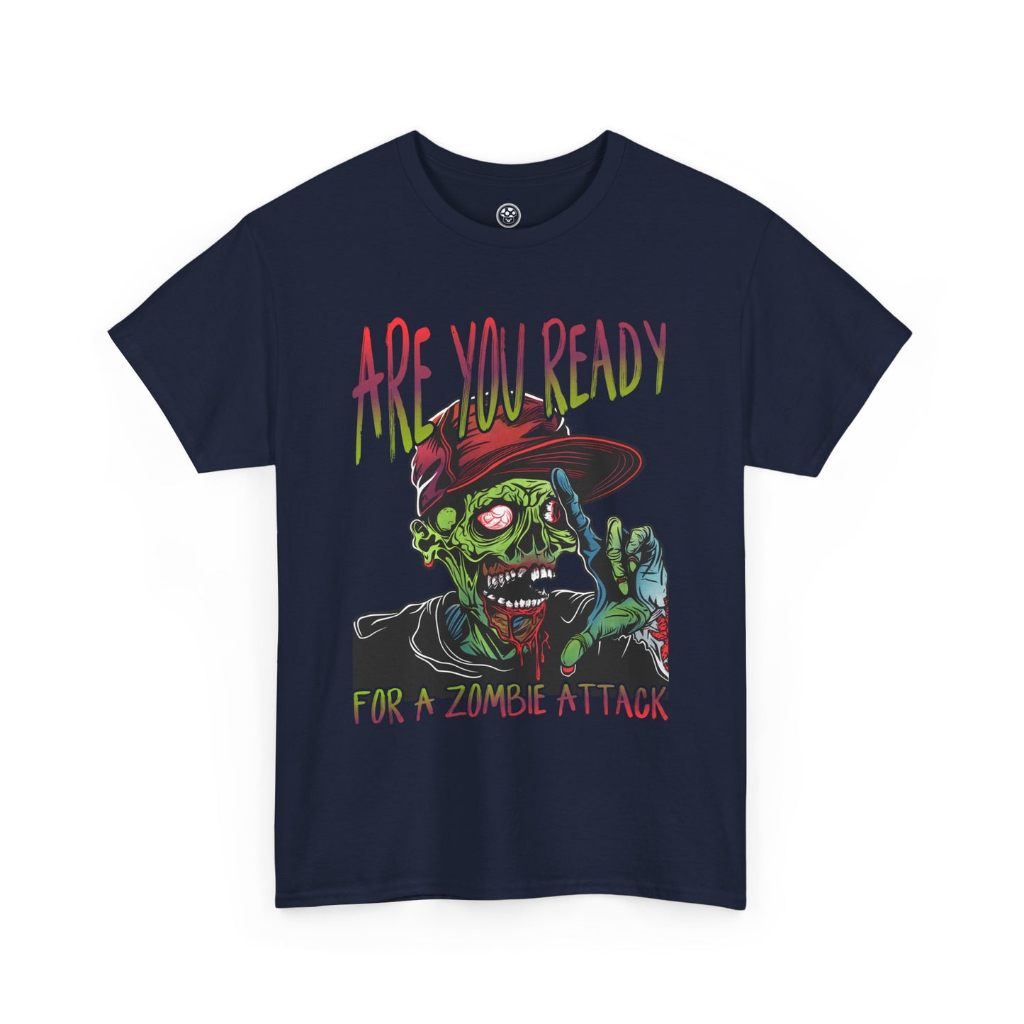 Funny Zombie Attack Tee – Colorful Undead Horror T-Shirt