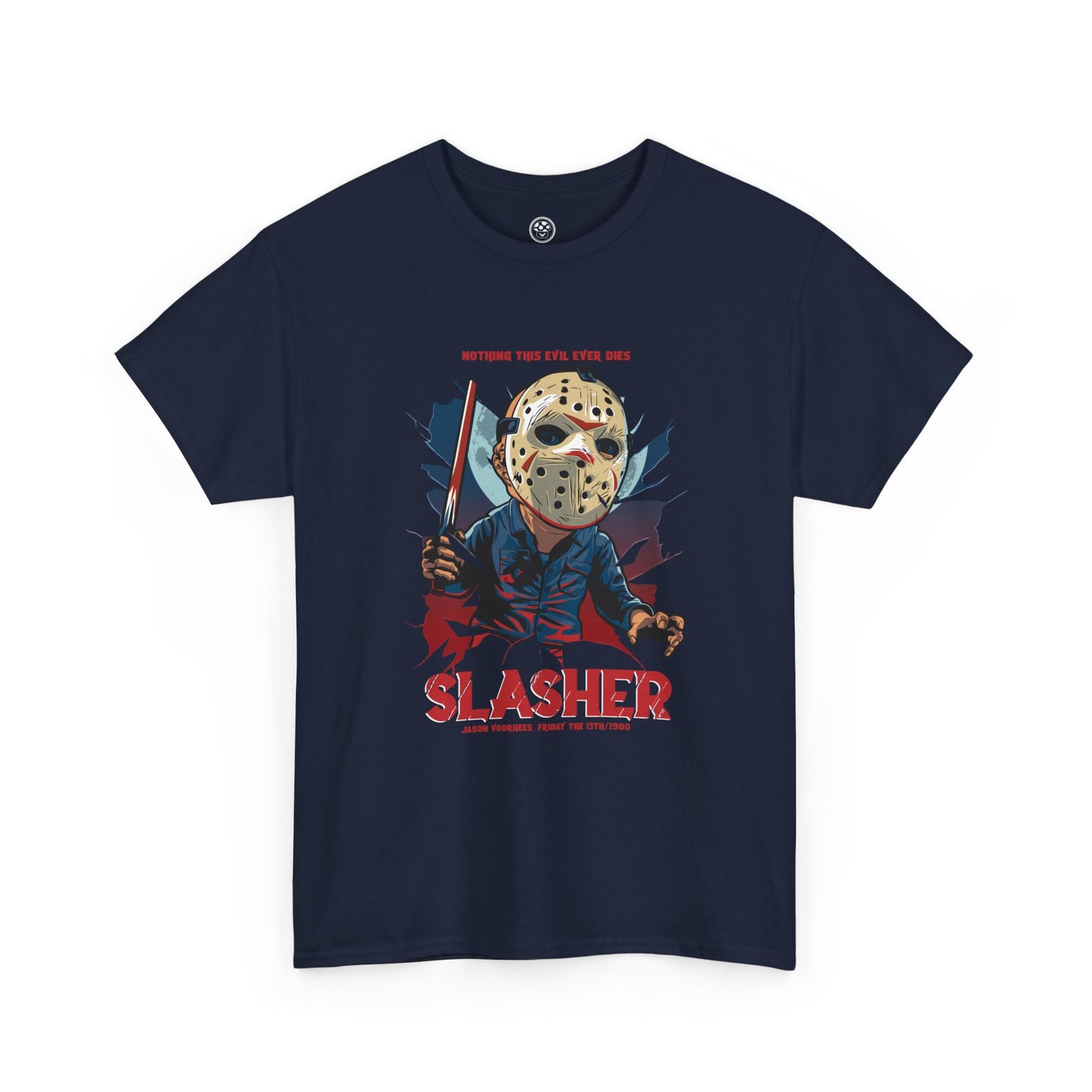 Slasher Night Tee – Retro Horror Villain Graphic Shirt