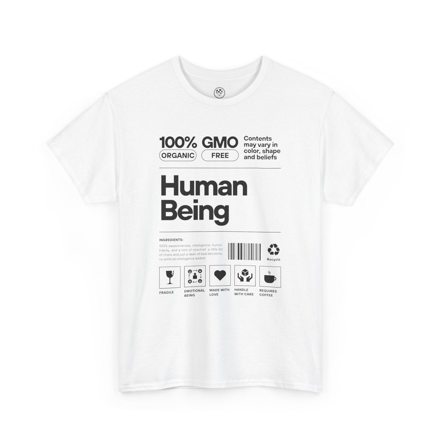 Human Being Spec Sheet Tee (White)