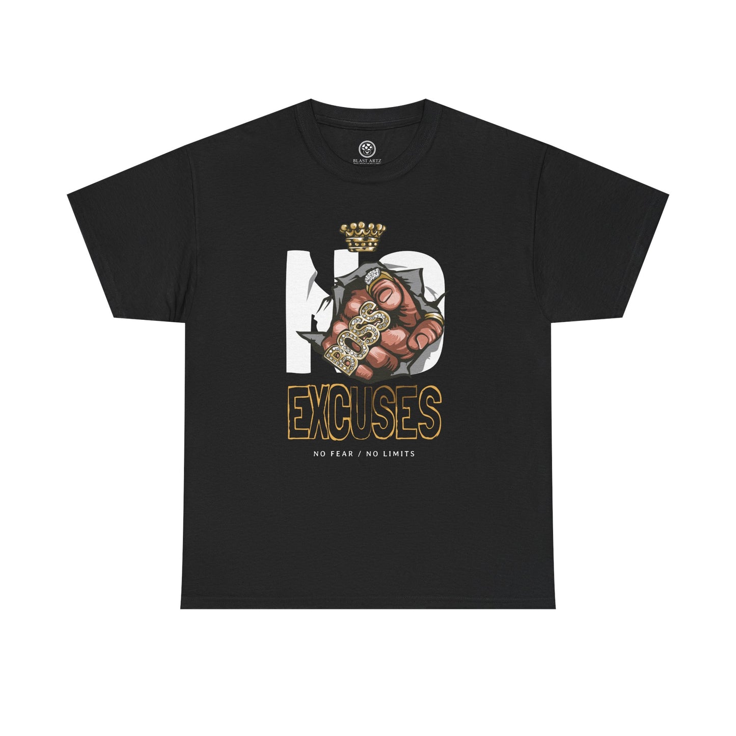 No Excuses Tee – Motivational Statement Shirt