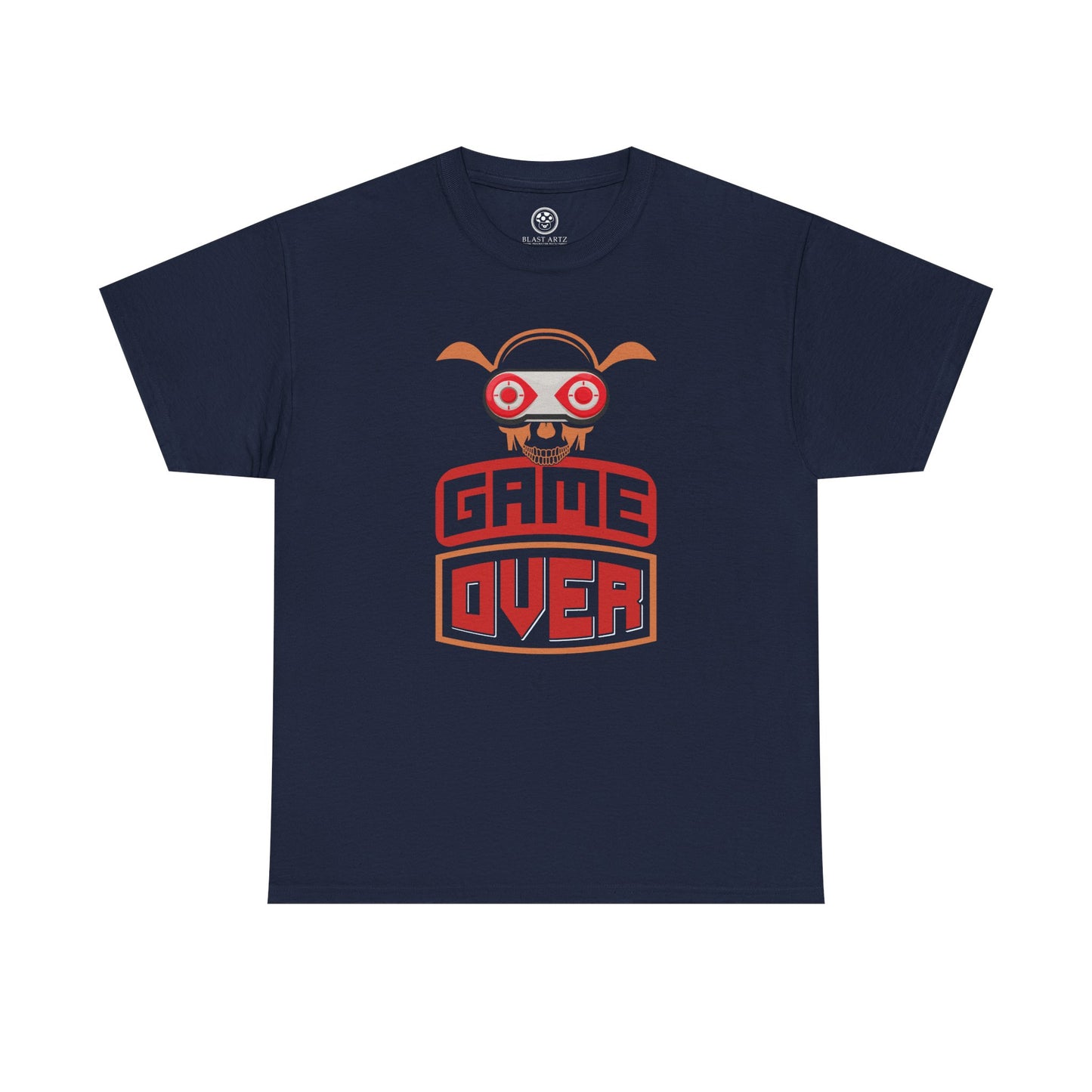 Retro Game Over Skull Tee – Funny Gamer Shirt