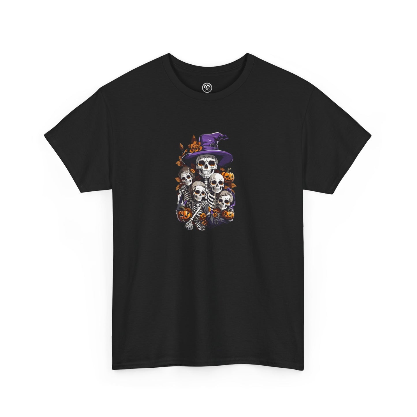 Haunted Skeleton Coven Tee – Witchy Halloween Graphic Shirt