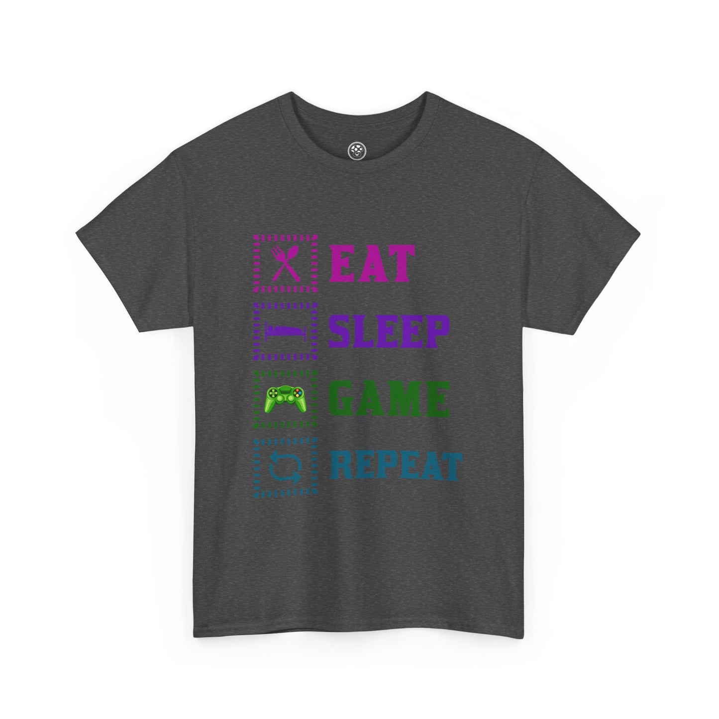 Eat Sleep Game Tee – Gamer Routine Shirt