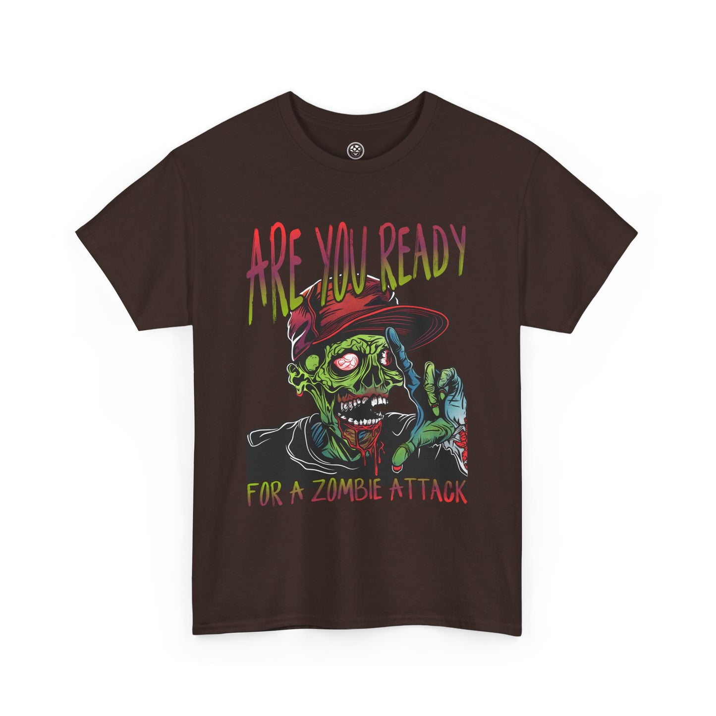 Funny Zombie Attack Tee – Colorful Undead Horror T-Shirt