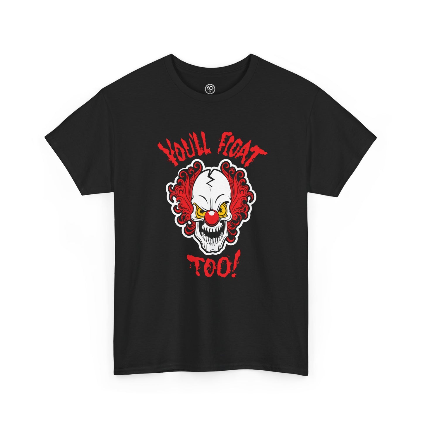 Haunted Clown Tee – Creepy Face Horror Graphic Shirt