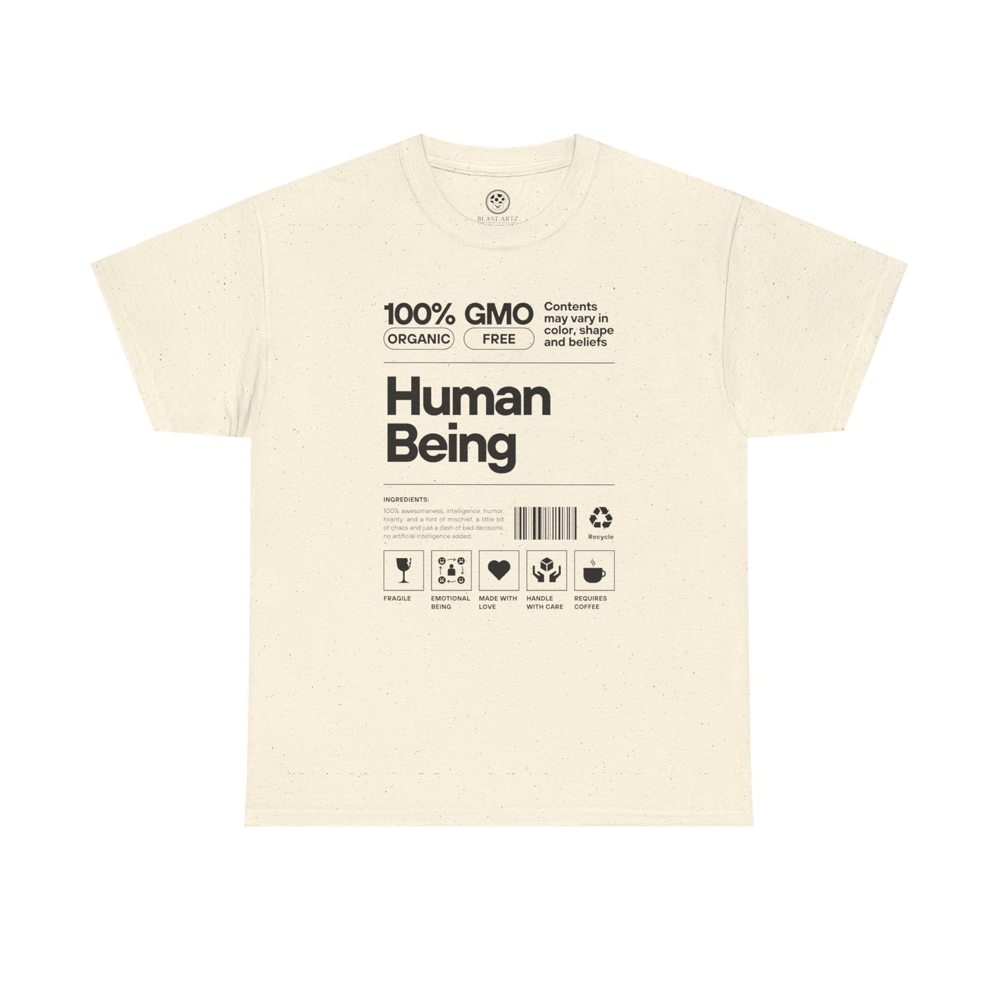Human Being Spec Sheet Tee (White)