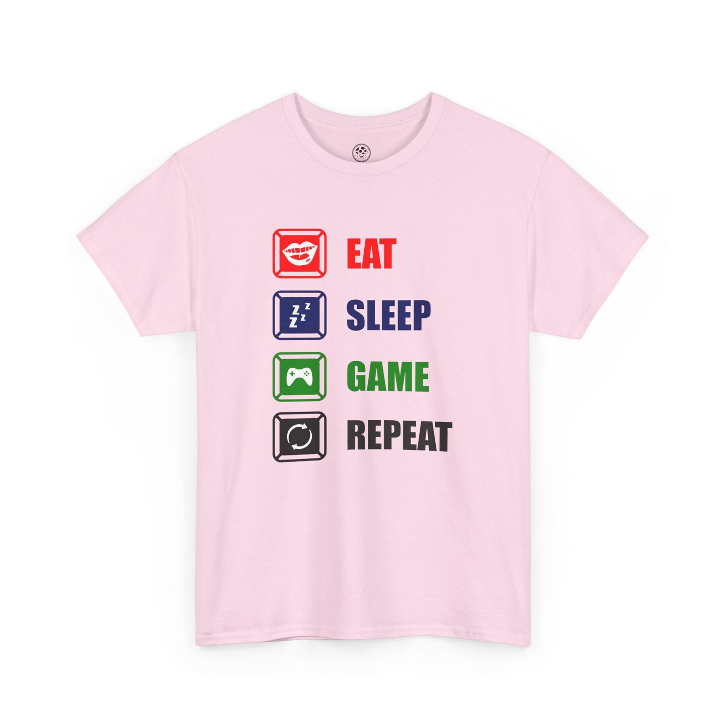 Eat Sleep Game Repeat Tee – Gamer Lifestyle Shirt