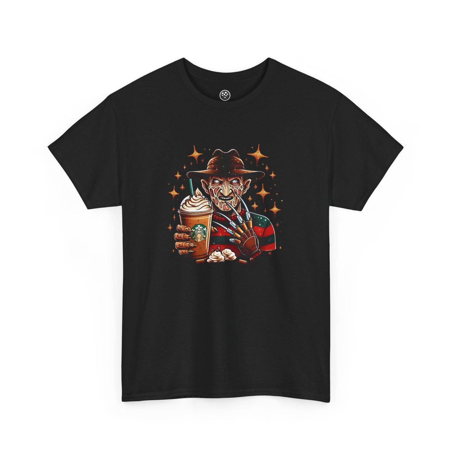 Coffee Nightmare Tee – Horror Parody Latte Lover Shirt