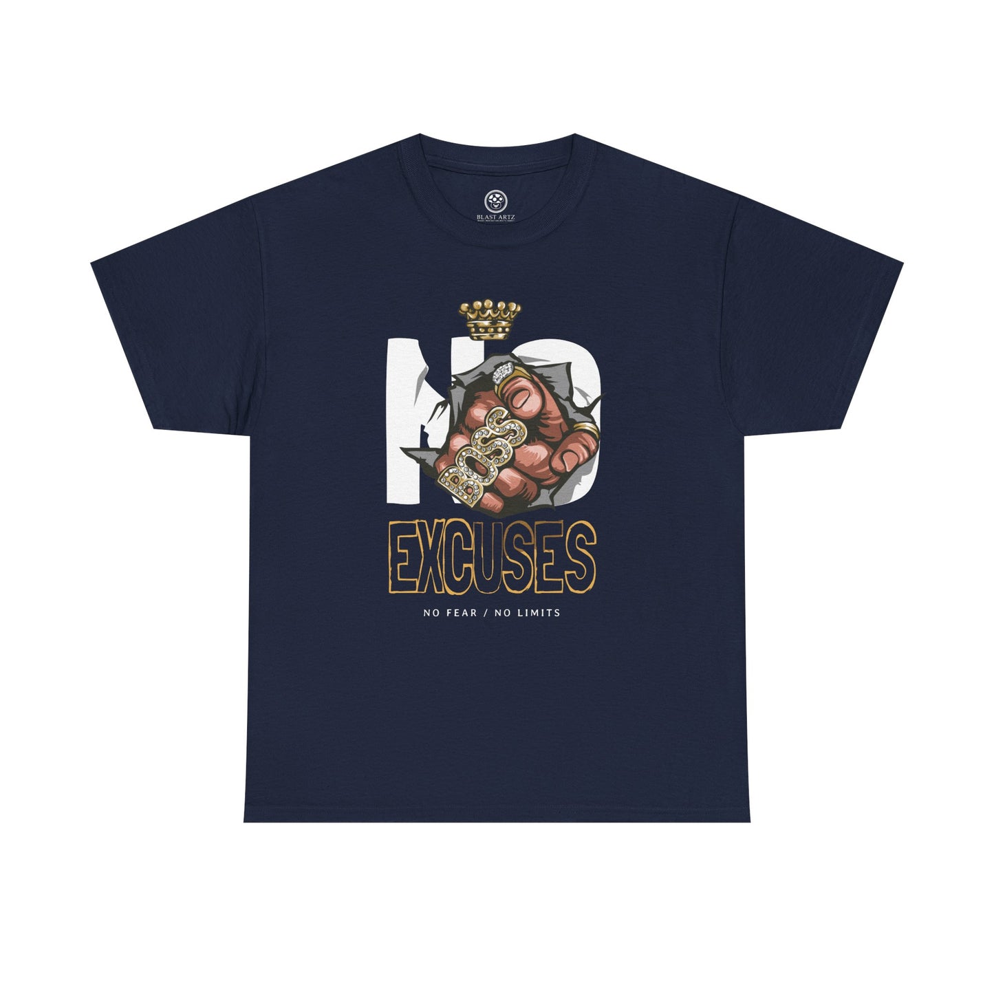 No Excuses Tee – Motivational Statement Shirt