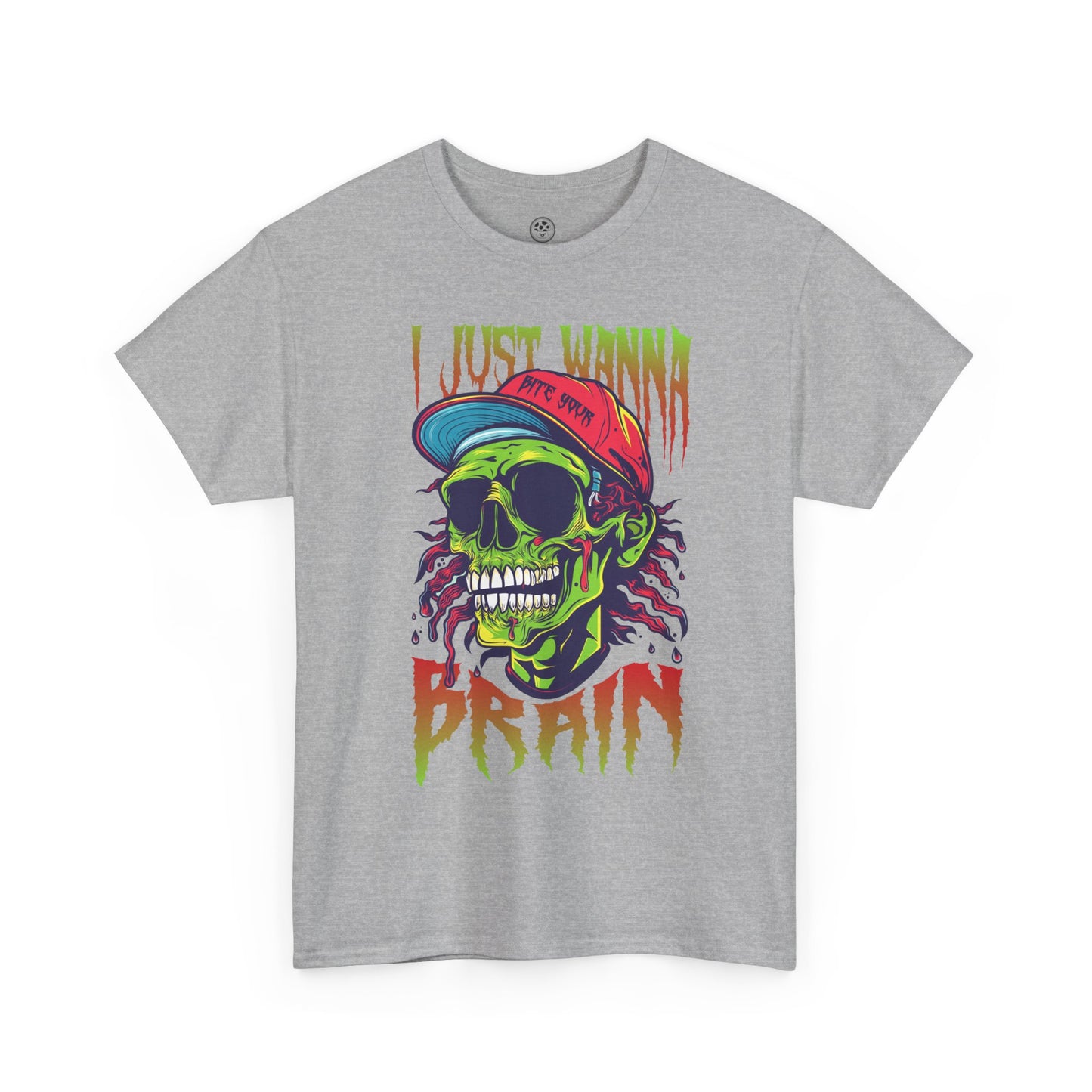 Bite of Brains Zombie Tee – Scary Horror Halloween Shirt