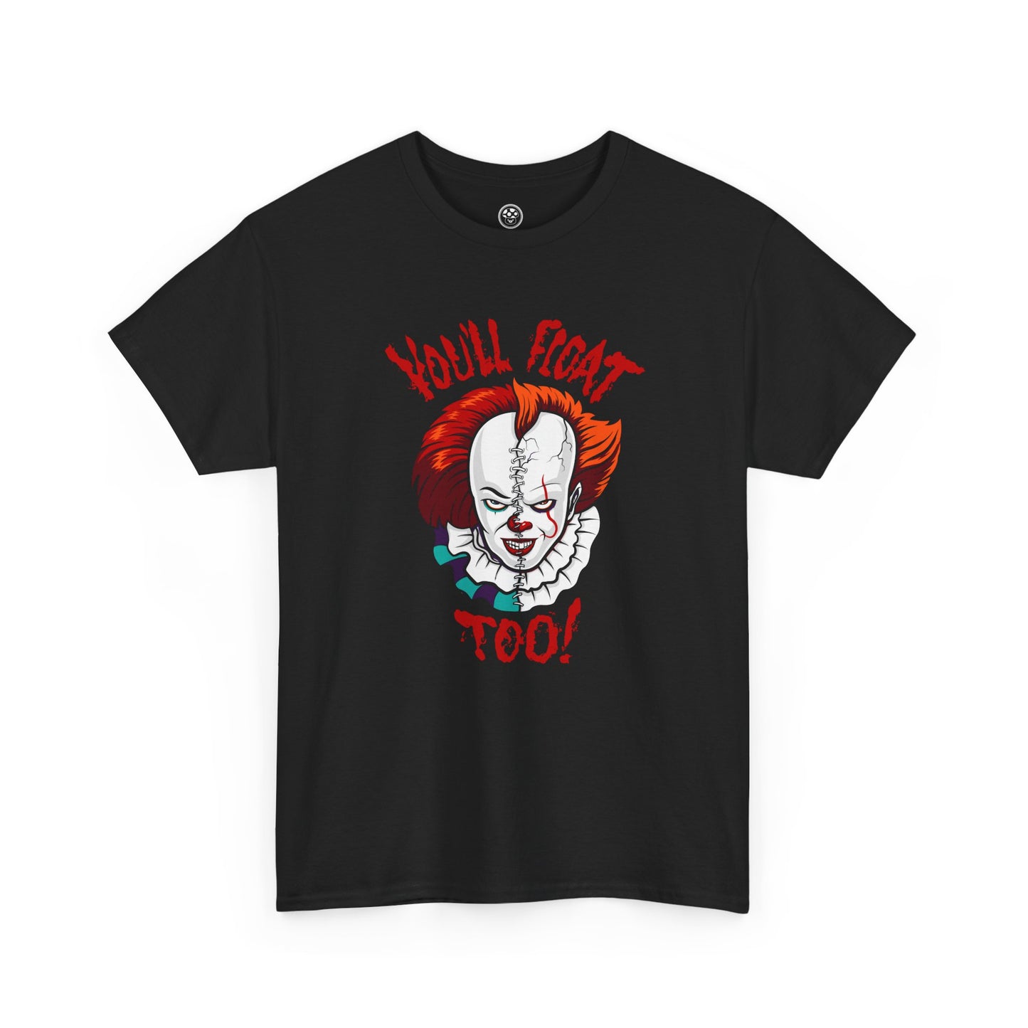 Evil Clown Face Tee – Dark Circus Horror Graphic Shirt