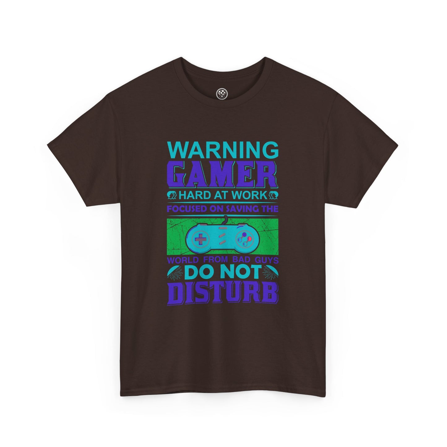 Warning Gamer at Work Tee – Funny Gaming Shirt