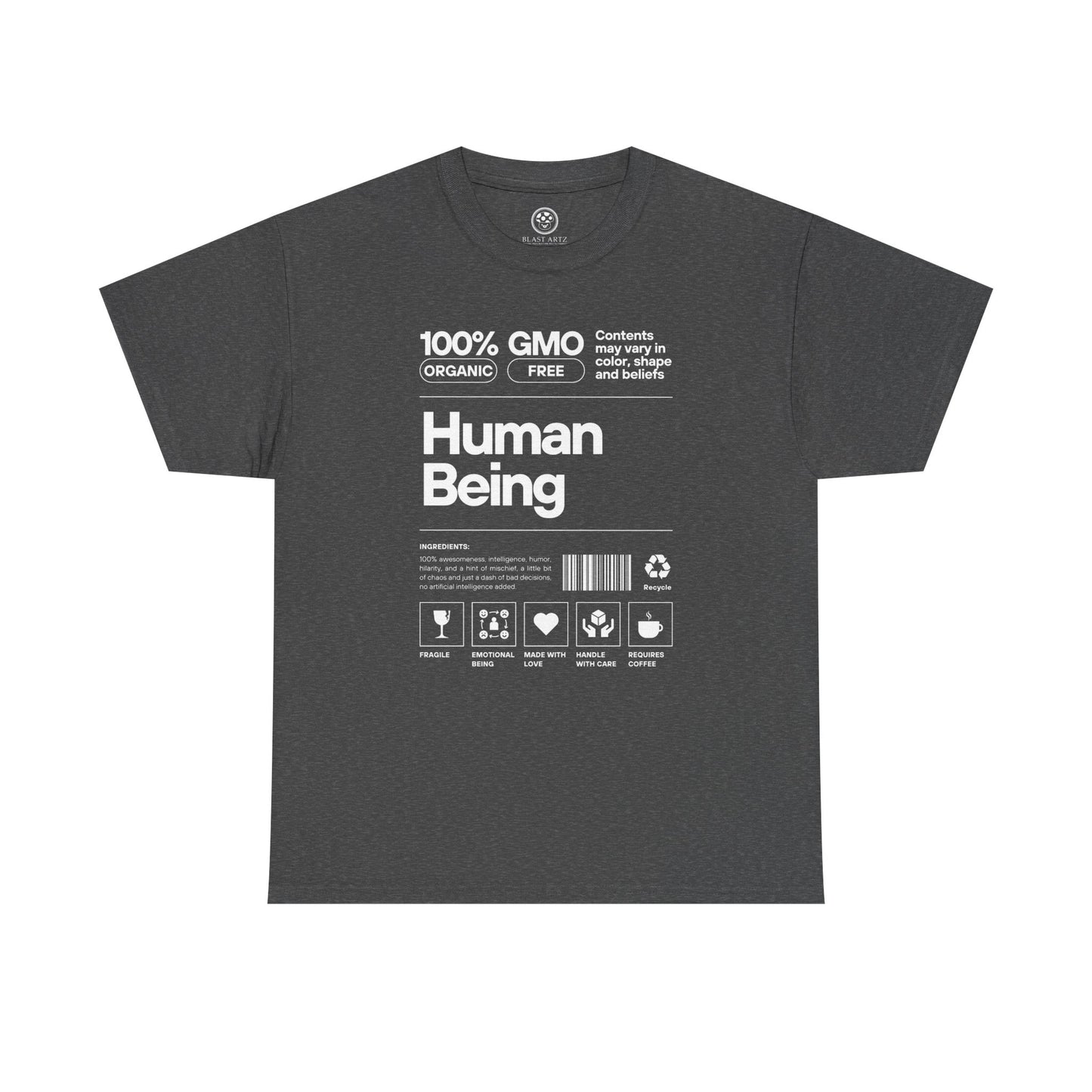Human Being Spec Sheet Tee (Black)