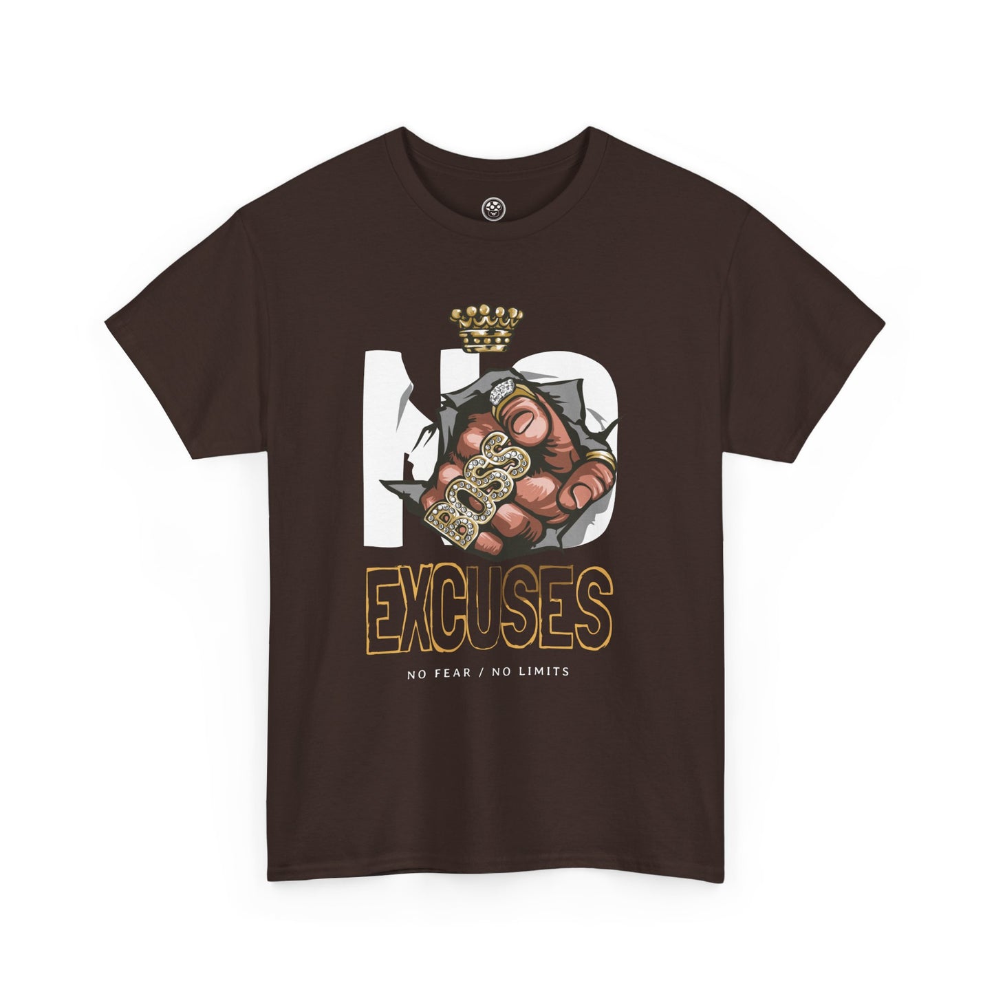 No Excuses Tee – Motivational Statement Shirt