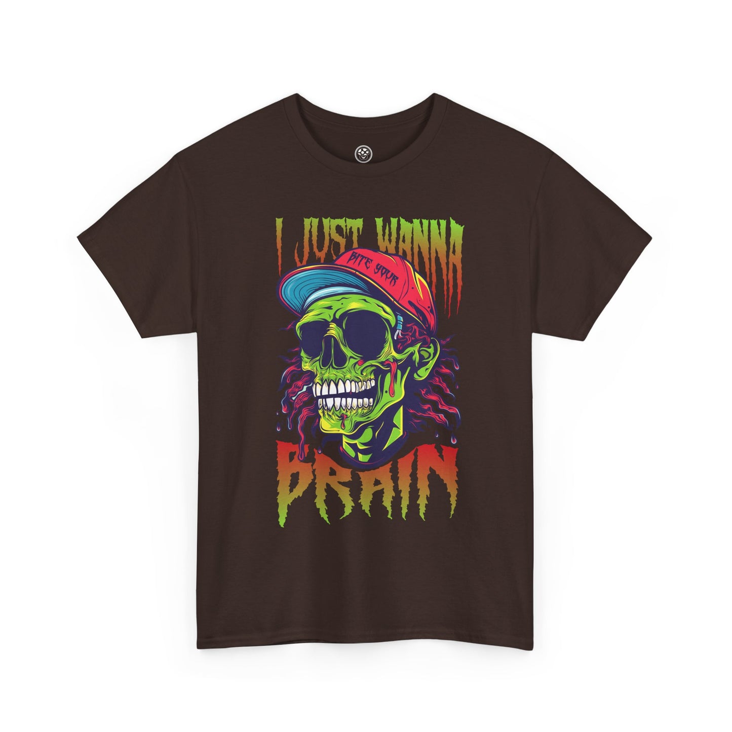 Bite of Brains Zombie Tee – Scary Horror Halloween Shirt