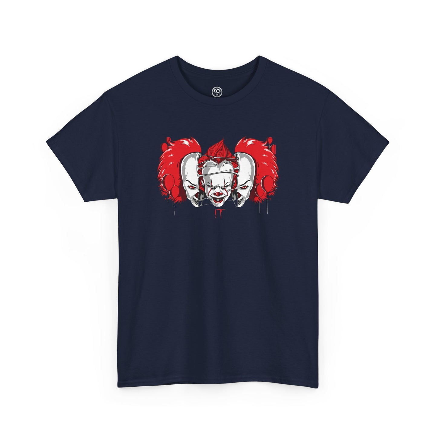 Creepy Clown Duo Tee – Double Face Horror Graphic Shirt