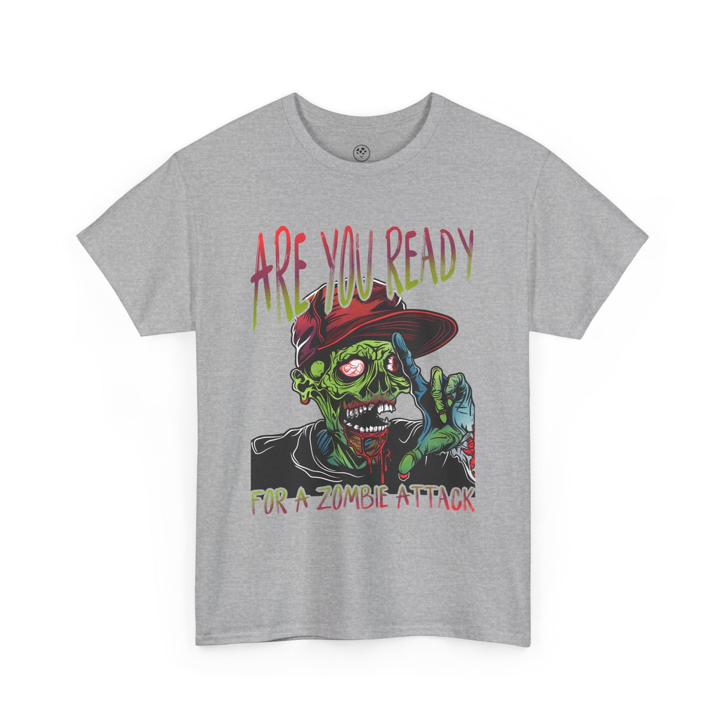 Funny Zombie Attack Tee – Colorful Undead Horror T-Shirt