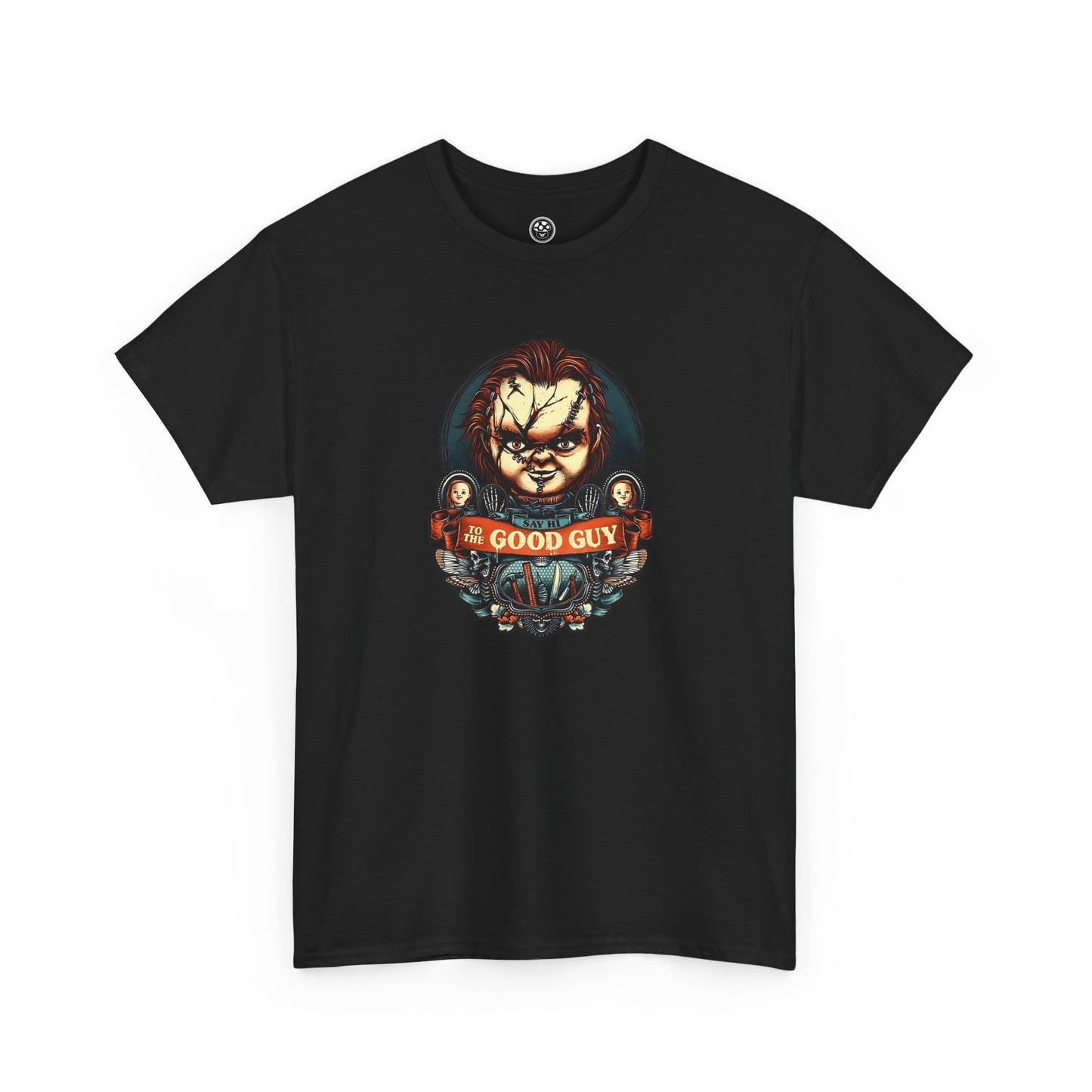 The Good Guy Tee – Creepy Doll Graphic Shirt
