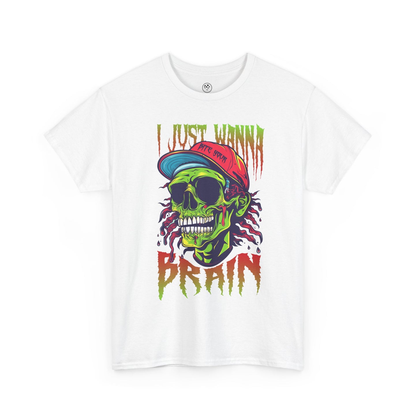 Bite of Brains Zombie Tee – Scary Horror Halloween Shirt