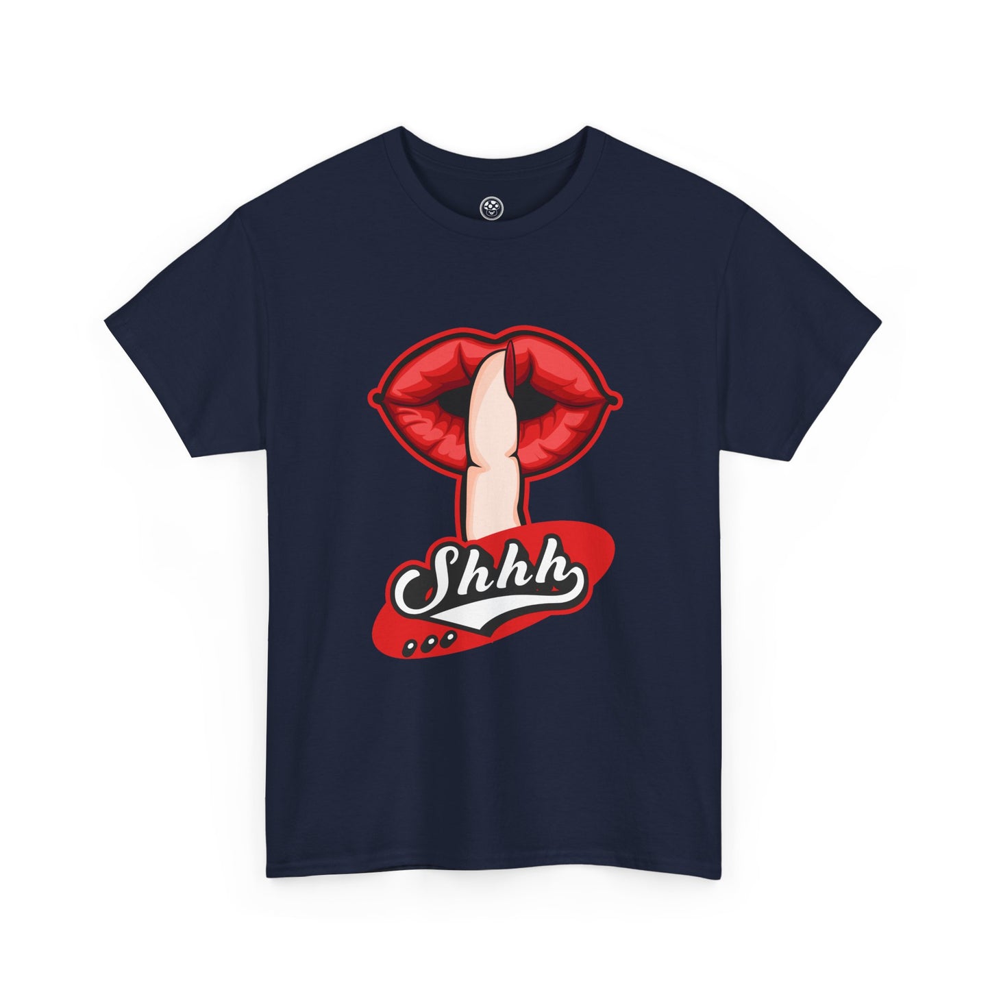 Bold Lips Tee – Silence Statement Graphic Shirt