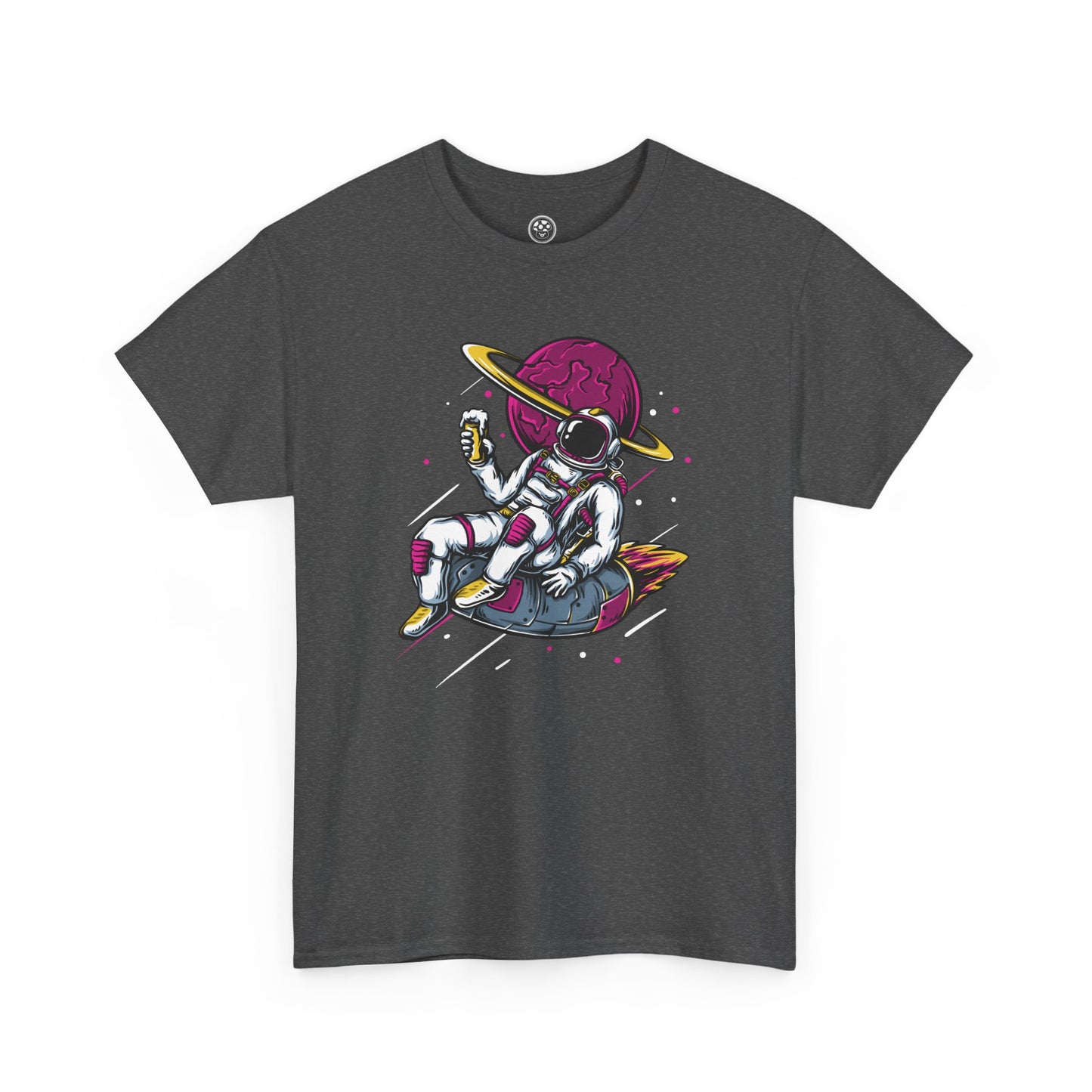 Colorful Astronaut Tee – Trendy Space Cotton Shirt