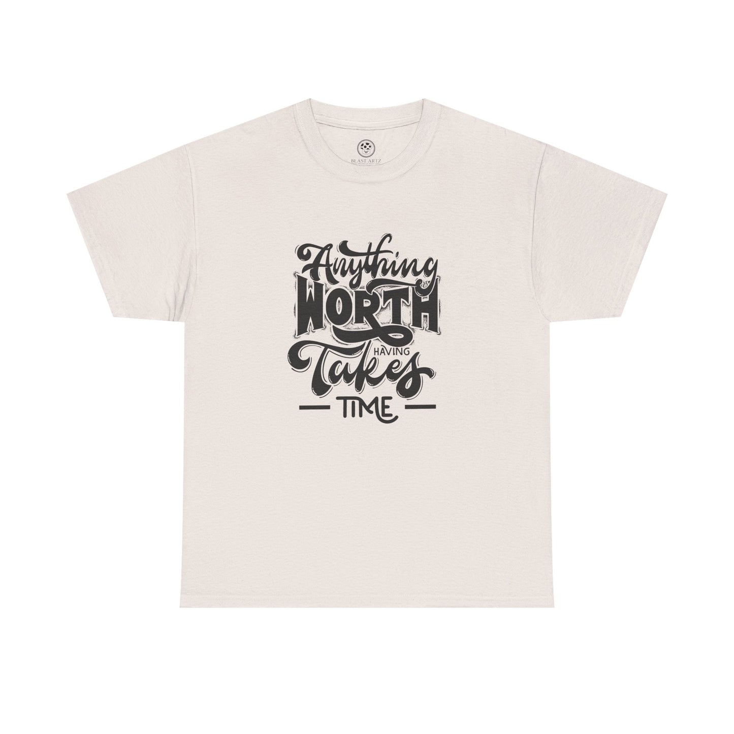 Worth Having White Tee – Motivational Gaming Shirt