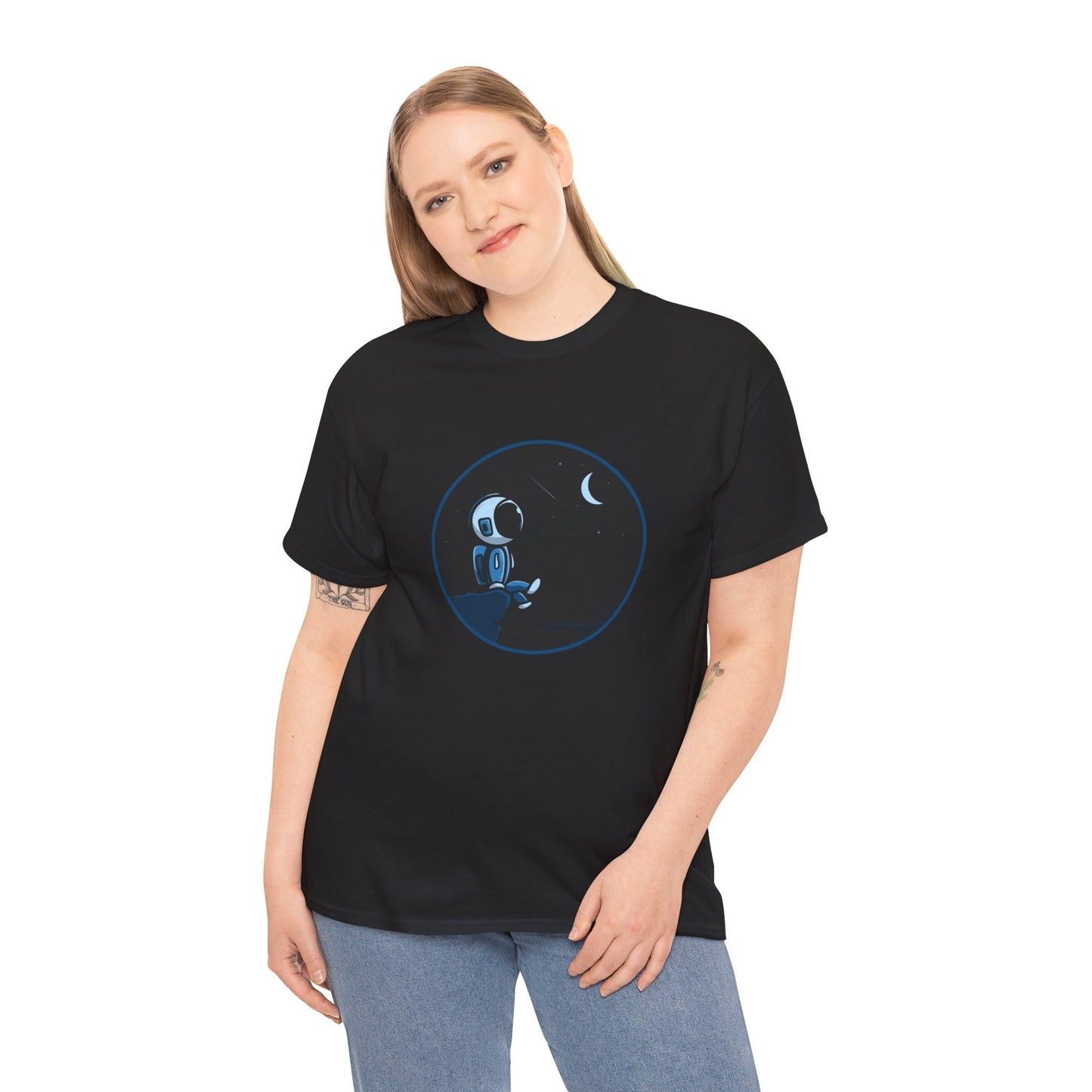 Astronaut Moonlight T-Shirt – Space Dreamer Tee