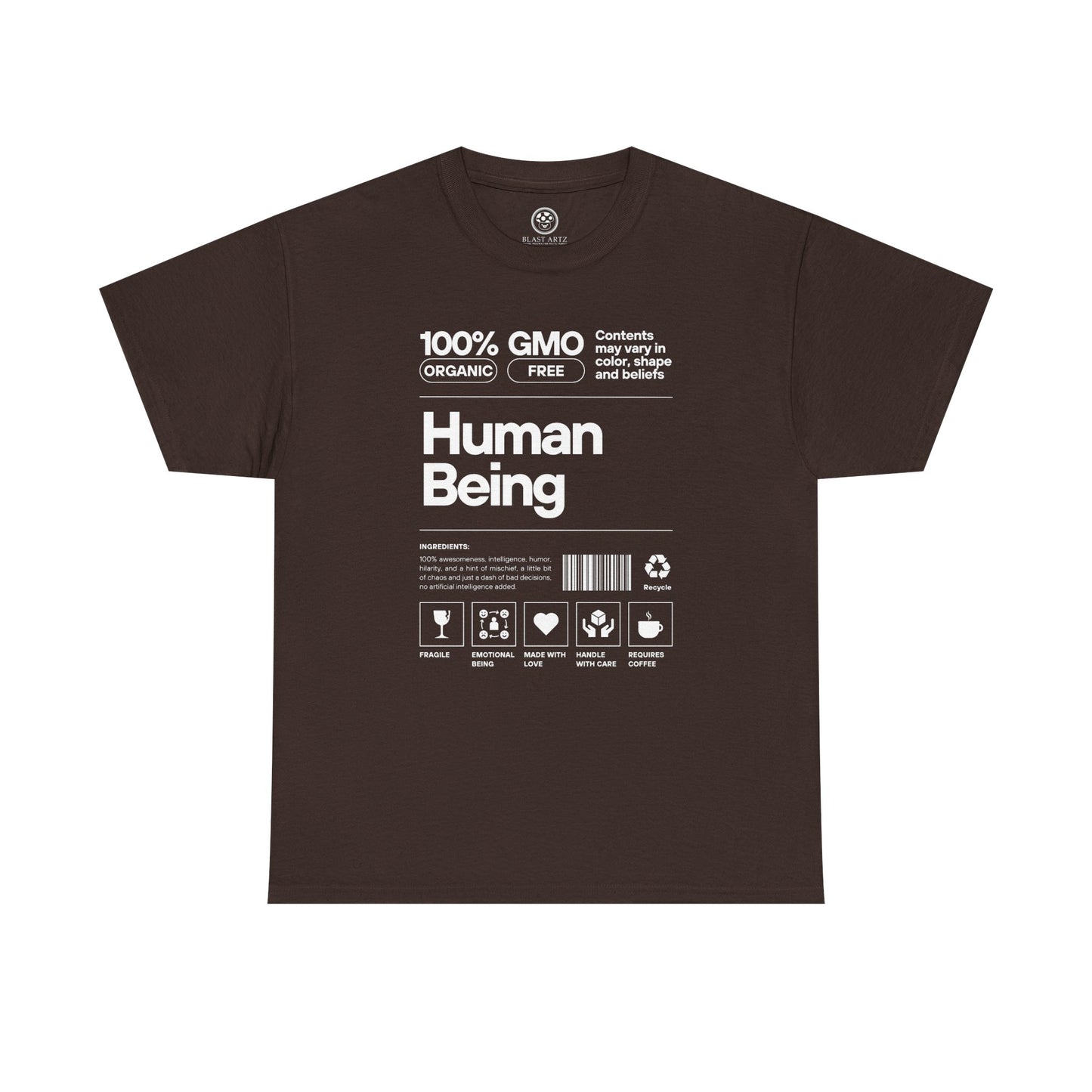 Human Being Spec Sheet Tee (Black)
