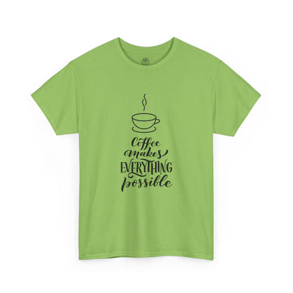 Coffee Makes Everything Possible Tee (White)