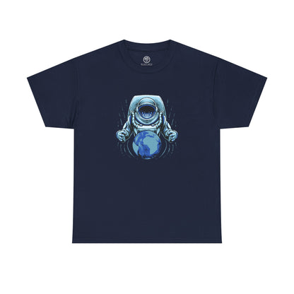Astronaut Galaxy T-Shirt – Blue Cosmic Space Tee