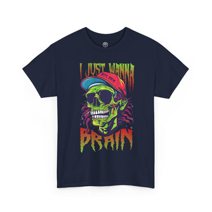 Bite of Brains Zombie Tee – Scary Horror Halloween Shirt