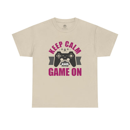 Keep Calm and Game On Tee - Gamer Motivation Shirt
