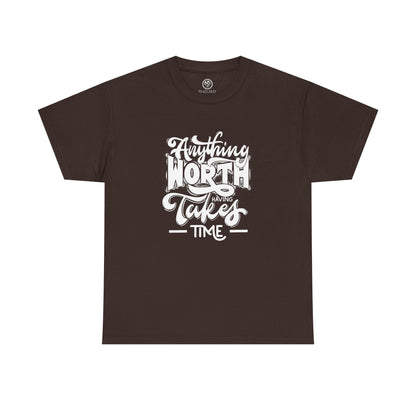 Worth Having Black Tee – Motivational Gaming Shirt