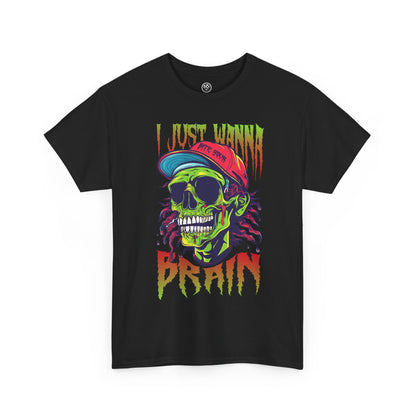 Bite of Brains Zombie Tee – Scary Horror Halloween Shirt