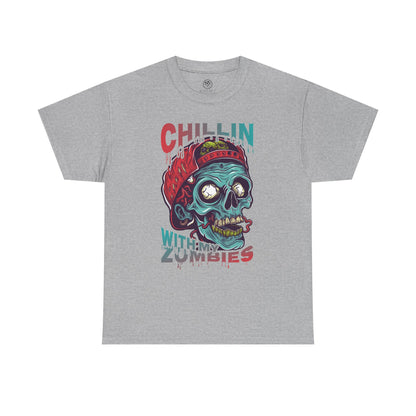 Chillin’ Zombie Attack Tee – Relaxed Horror Shirt