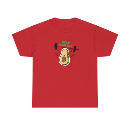 Stay Healthy Avocado Tee – Positive Cotton T-Shirt