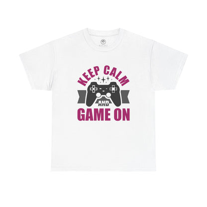 Keep Calm and Game On Tee - Gamer Motivation Shirt