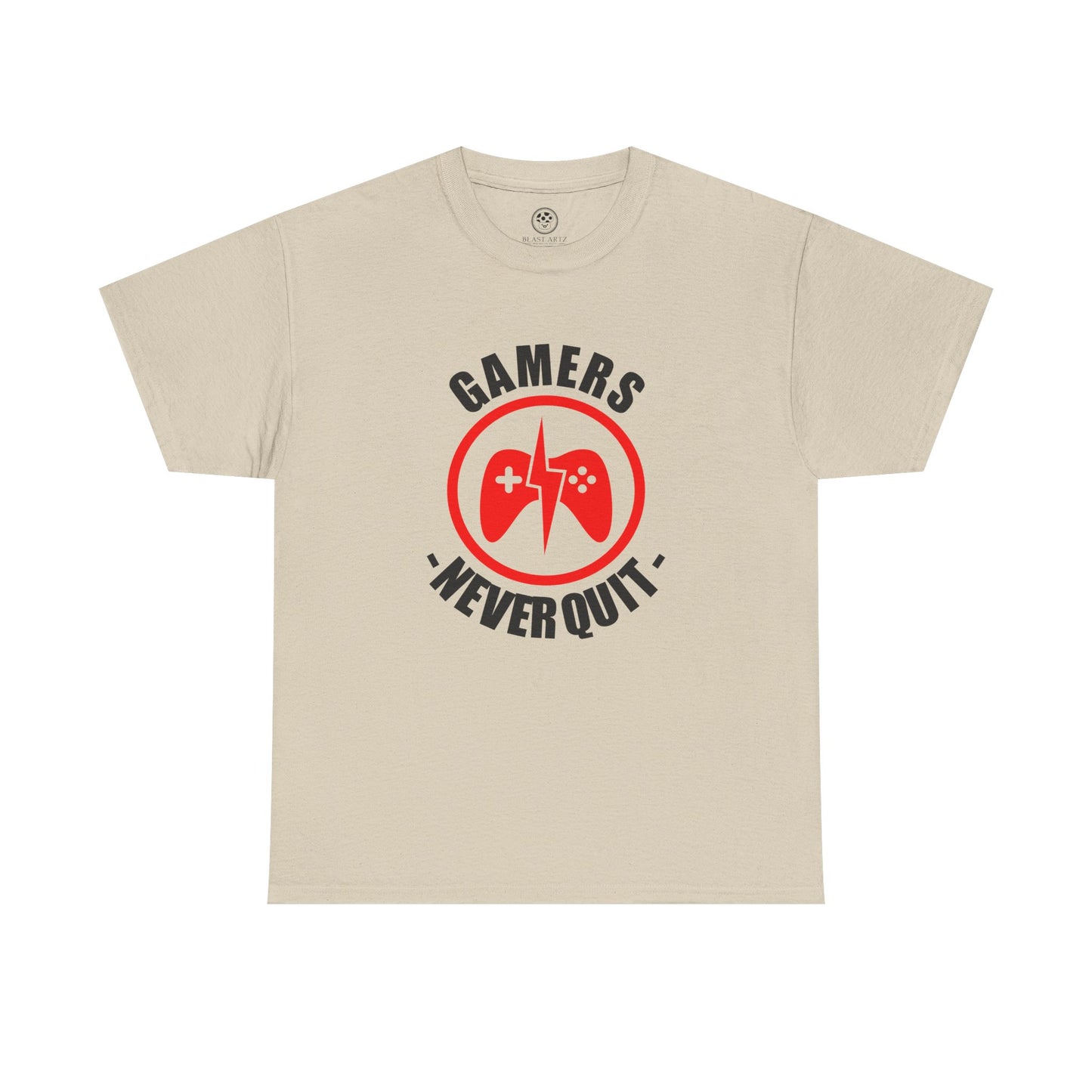 Gamers Never Quit Tee – Motivational Gamer Shirt