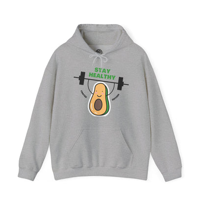Stay Healthy Avocado Hoodie – Funny Fitness Sweatshirt