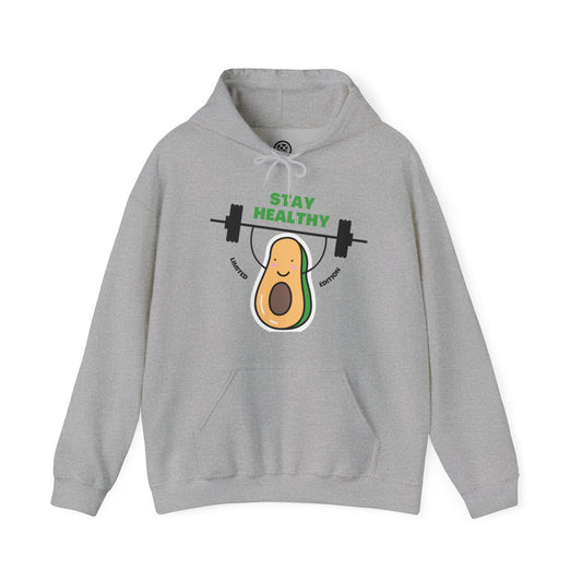 Stay Healthy Avocado Hoodie – Funny Fitness Sweatshirt