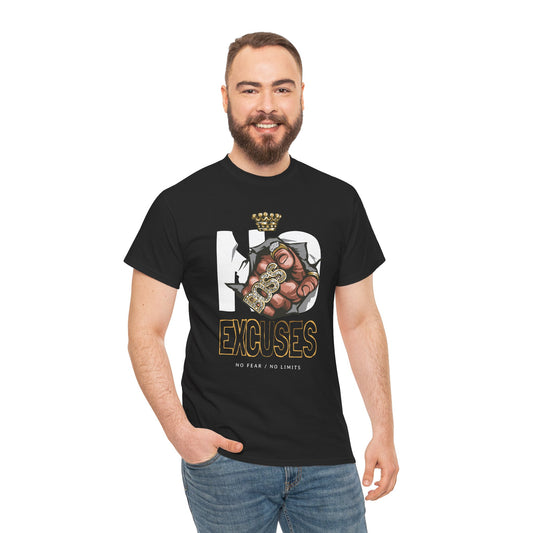 No Excuses Tee – Motivational Statement Shirt