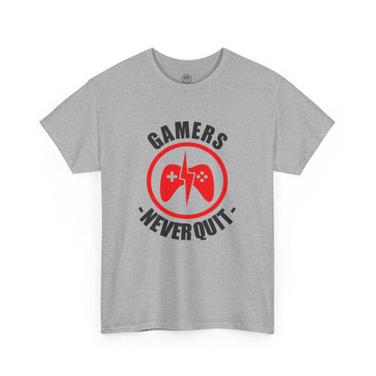 Gamers Never Quit Tee – Motivational Gamer Shirt