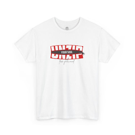 Unzip Your Soul Tee – Bold Graphic Statement Shirt